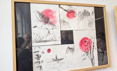 Vier Bilder unter dem Motto "Asiatische Impressionen"